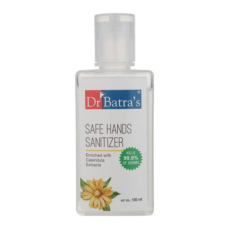 Safe Hand Sanitizer|Enriched With Calendula Extracts|Kills 99.9% Germs|Stay Home  Stay Safe - 100 ml (Pack of 5)